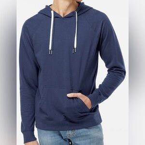 Unisex Lightweight Loopback Terry Hooded Sweatshirts